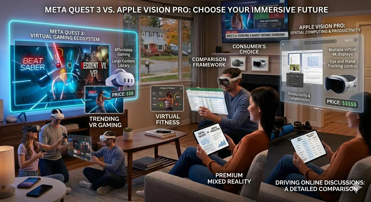 Meta Quest 3 vs Apple Vision Pro: Which VR Headset Is Better?
