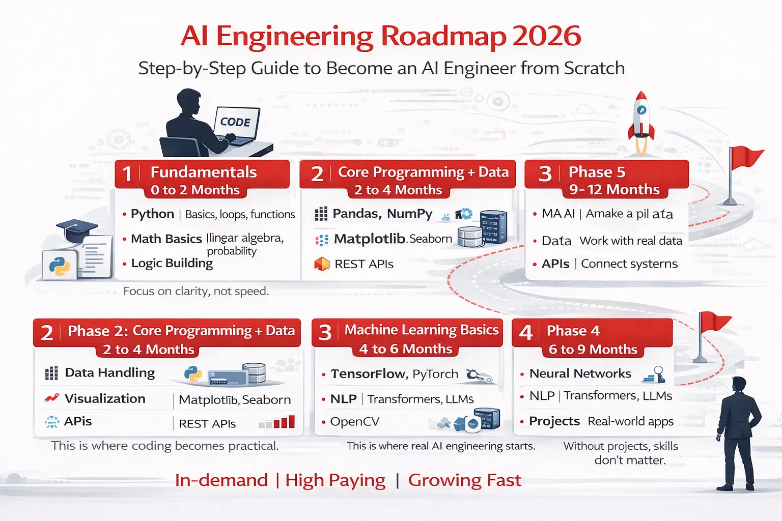 AI Engineering Roadmap 2026: Step-by-Step Guide to Become an AI Engineer from Scratch