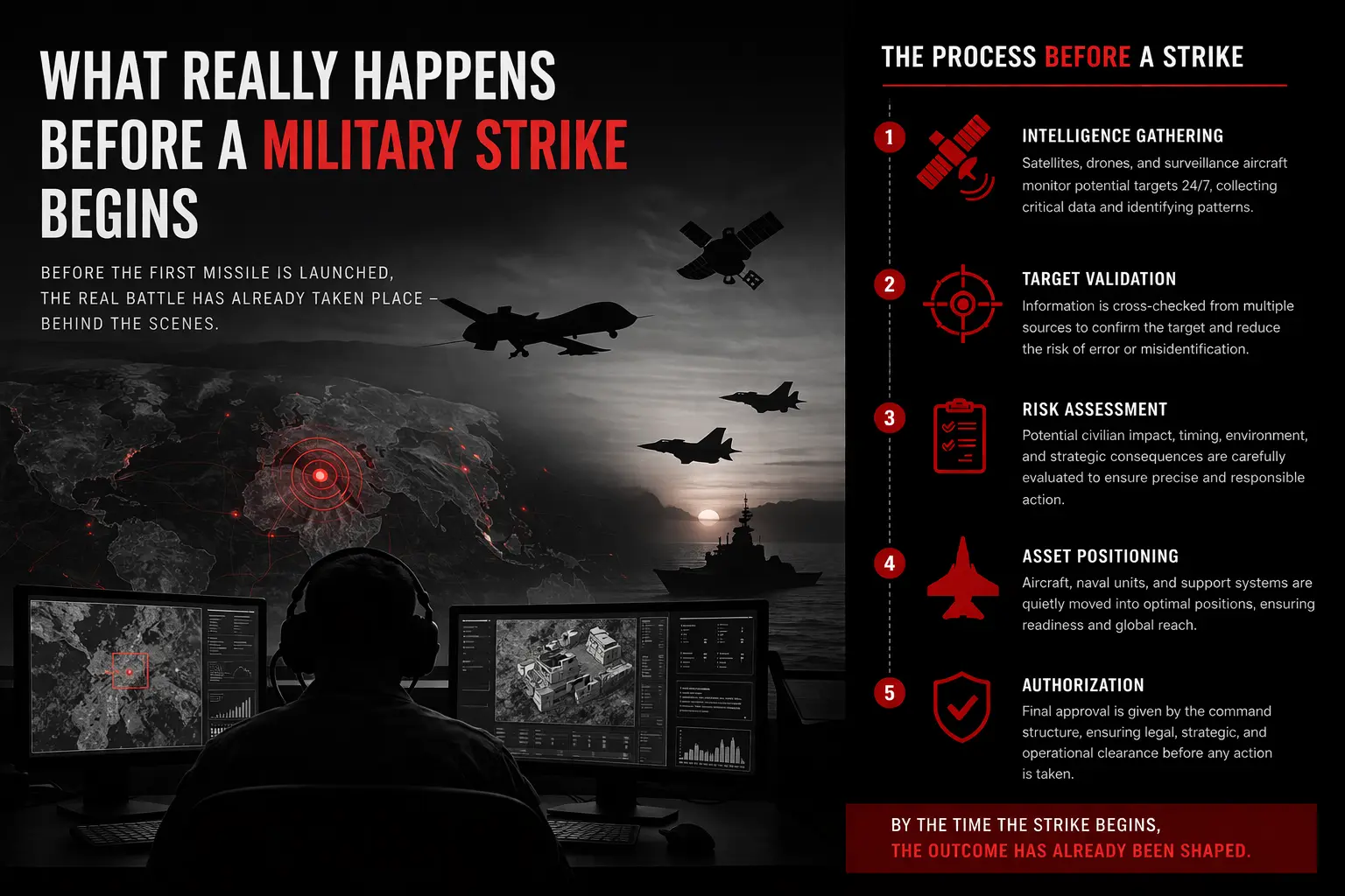 What Really Happens Before a Military Strike Begins