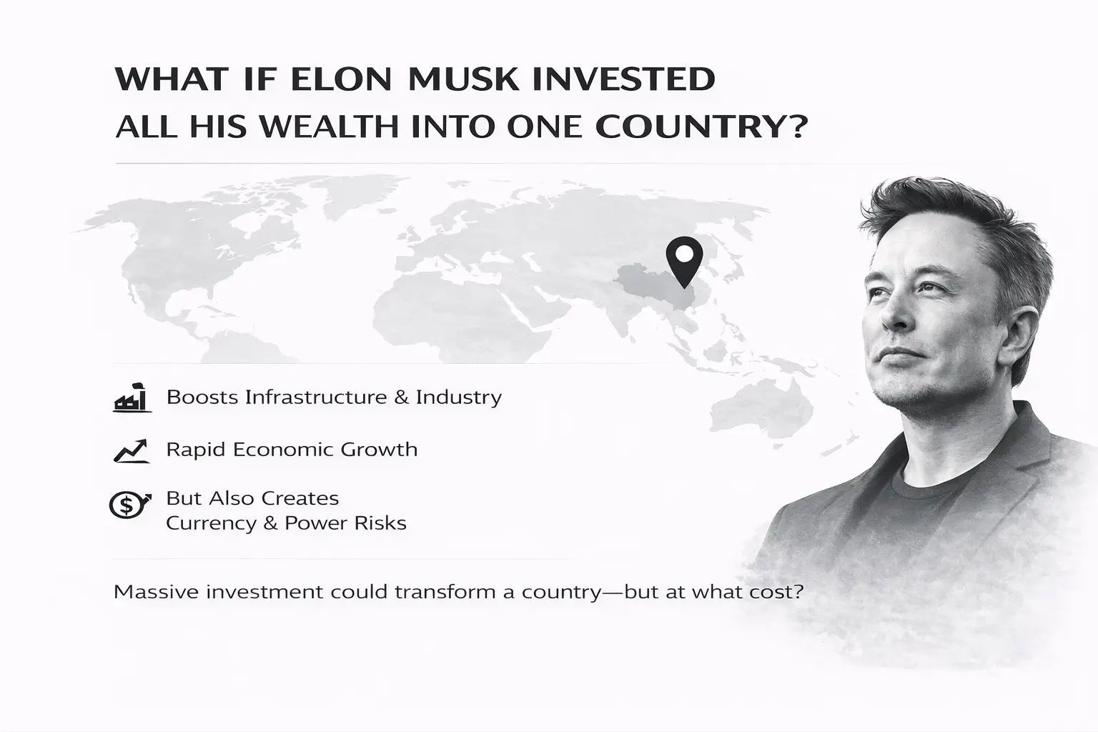 What If Elon Musk Invested All His Wealth Into One Country?