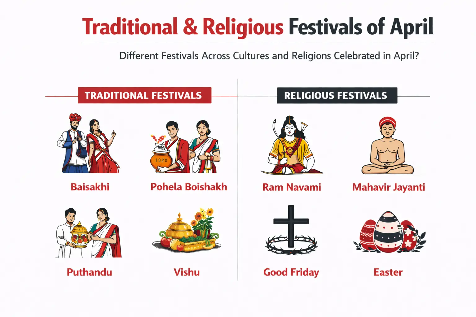 Why is April considered one of the most festive months of the year?