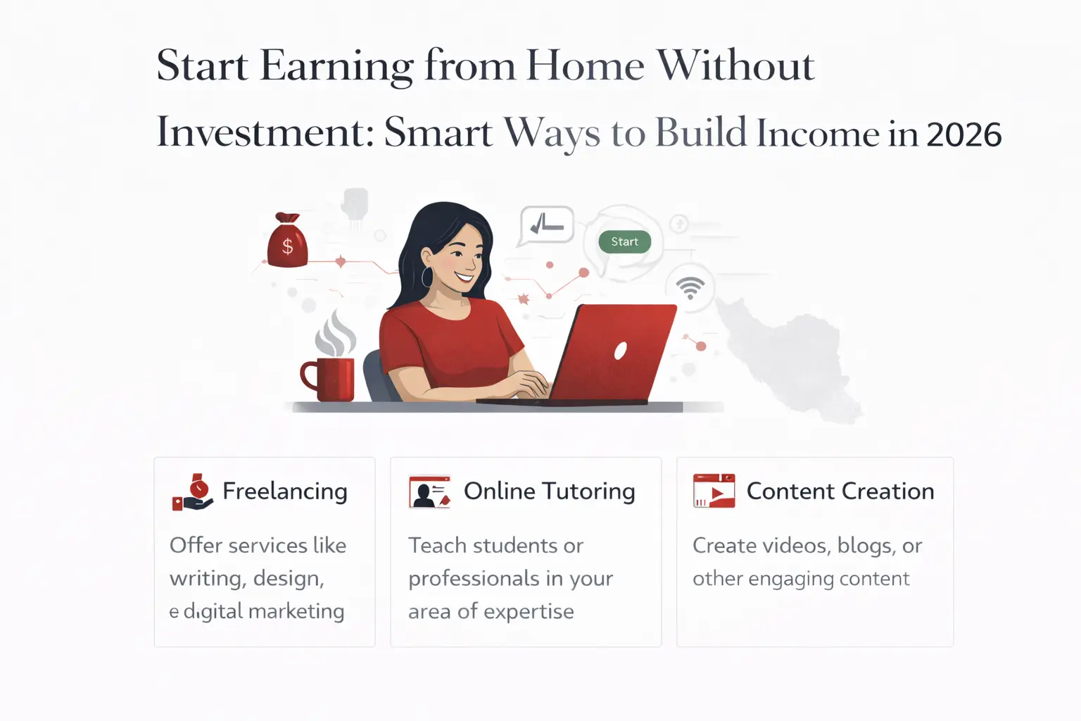 Start Earning from Home Without Investment: Smart Ways to Build Income in 2026