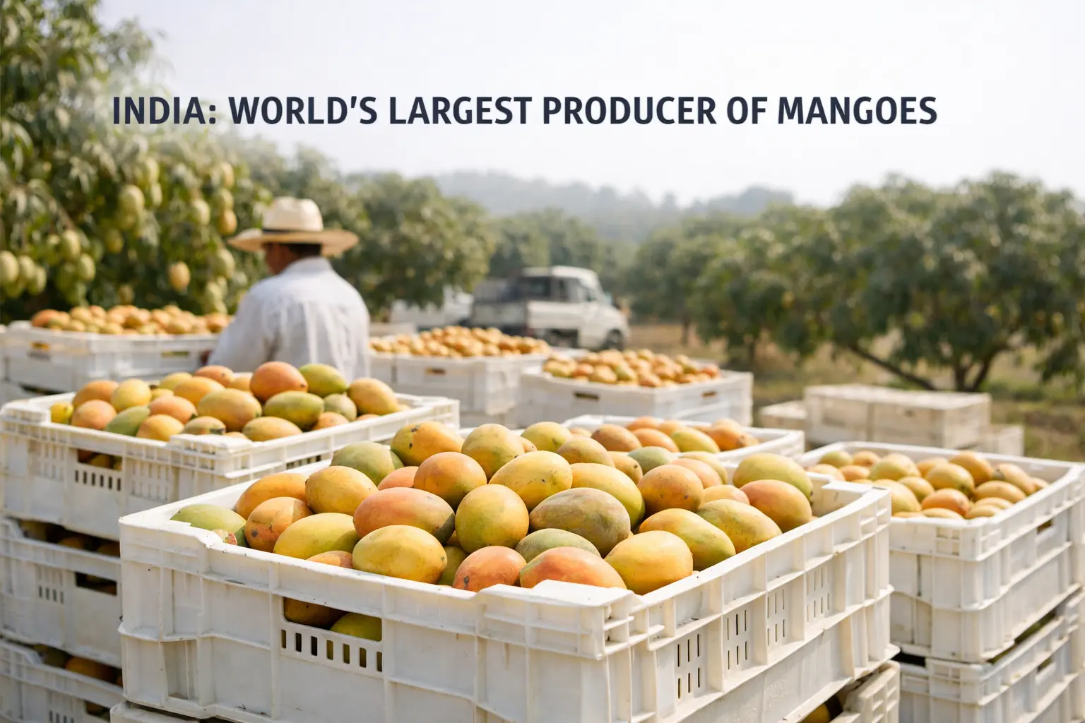 India is now world's largest producer of mangoes , growing over 55% of global supply