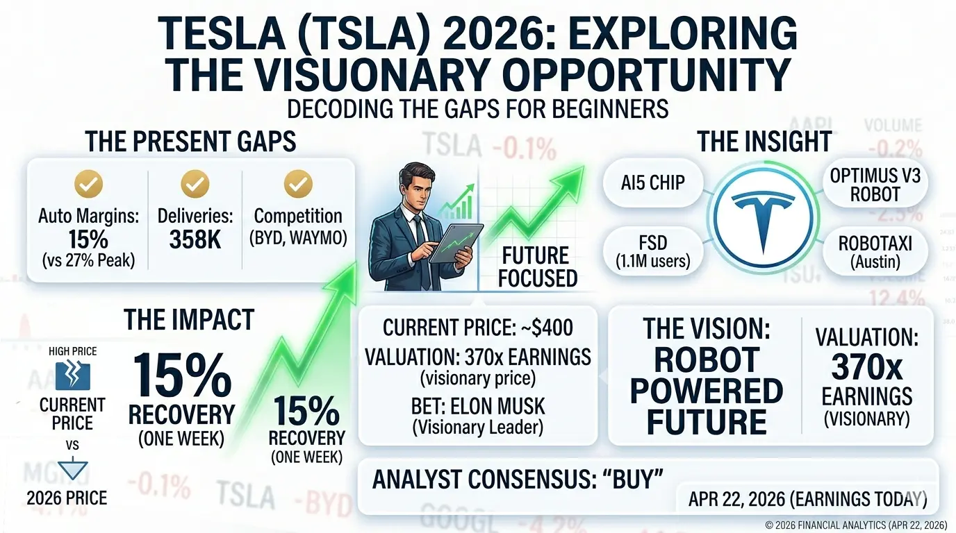 Tesla Stock Up 15% in One Week — But Is This a Real Comeback or Just Hype? (April 2026)