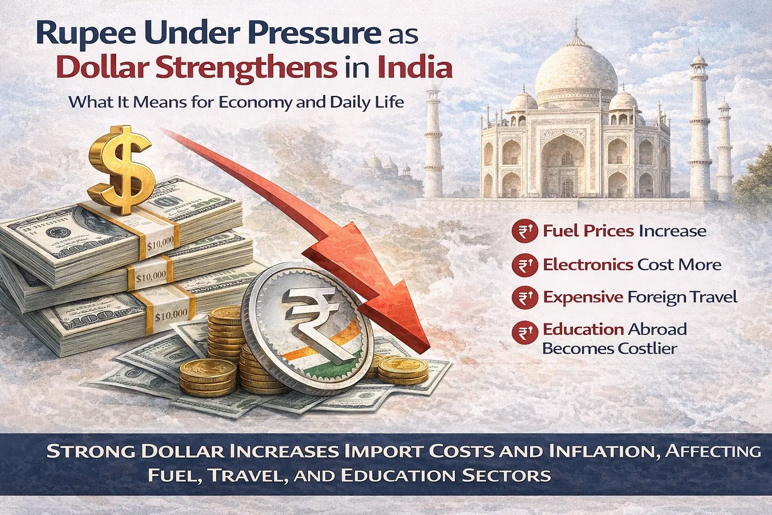 Rupee Under Pressure as Dollar Strengthens in India What It Means for Economy and Daily Life