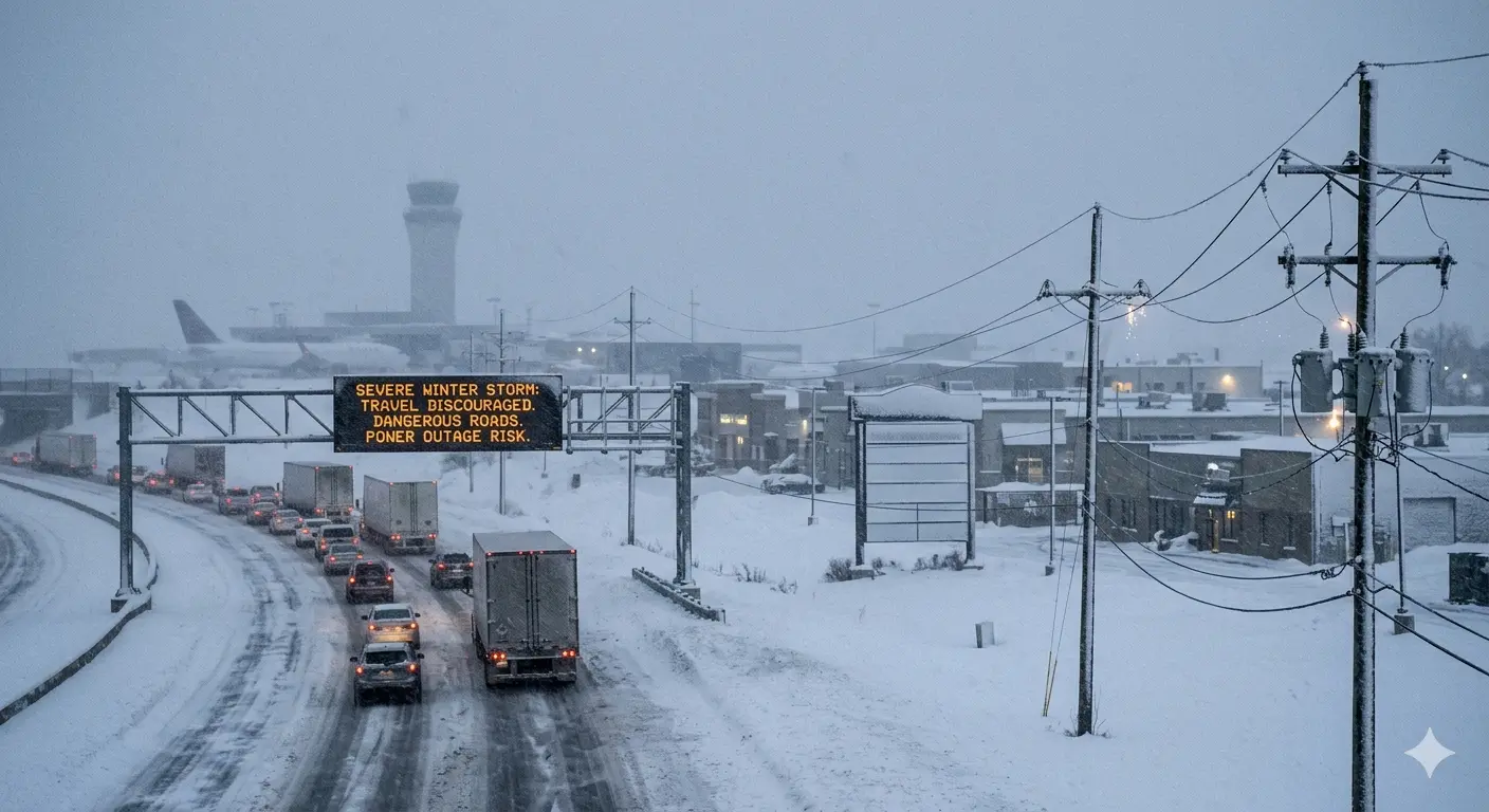 Massive Winter Storm Hits the US — Millions Face Travel Chaos and Power Risks