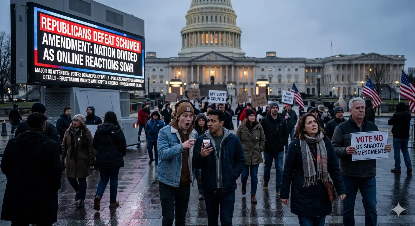 Republicans Defeat Schumer Amendment and Reactions Explode